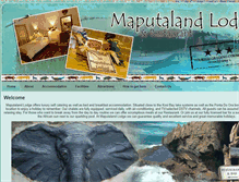Tablet Screenshot of maputalandlodge.co.za